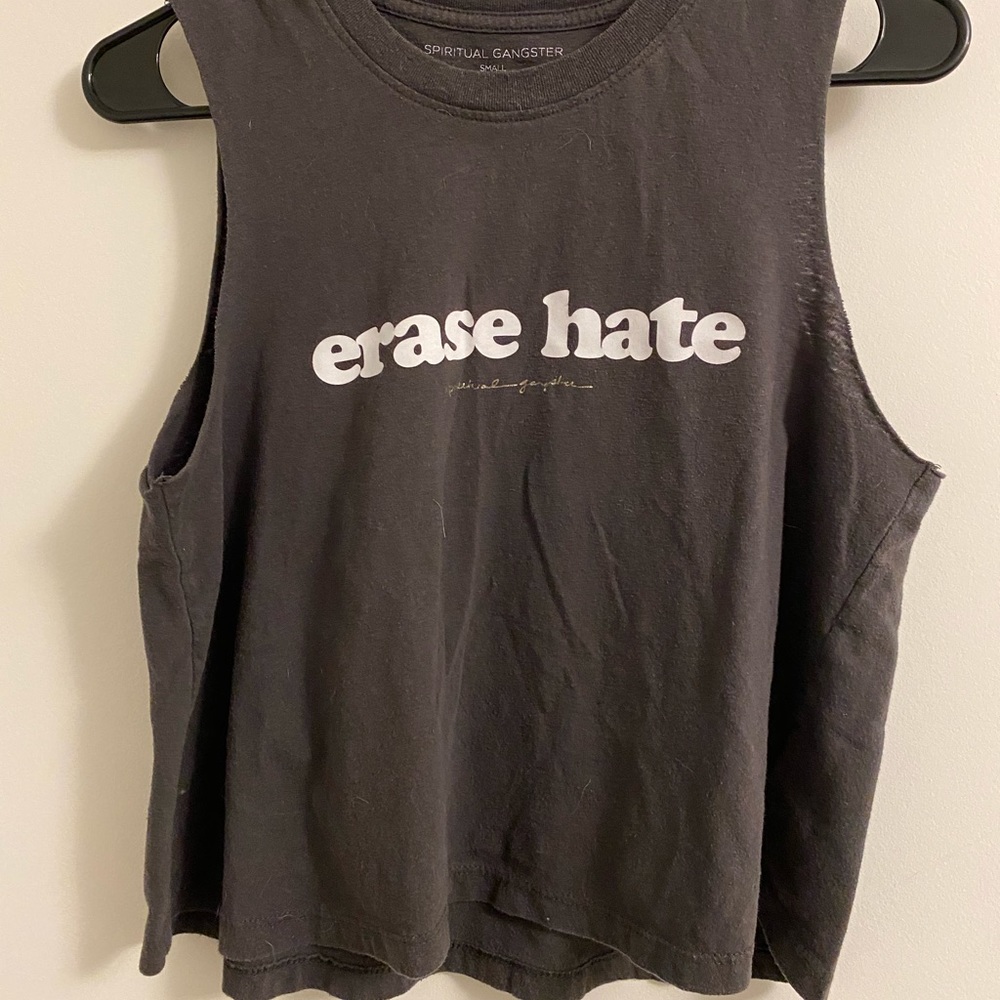 Spiritual Gangster crop erase hate tank